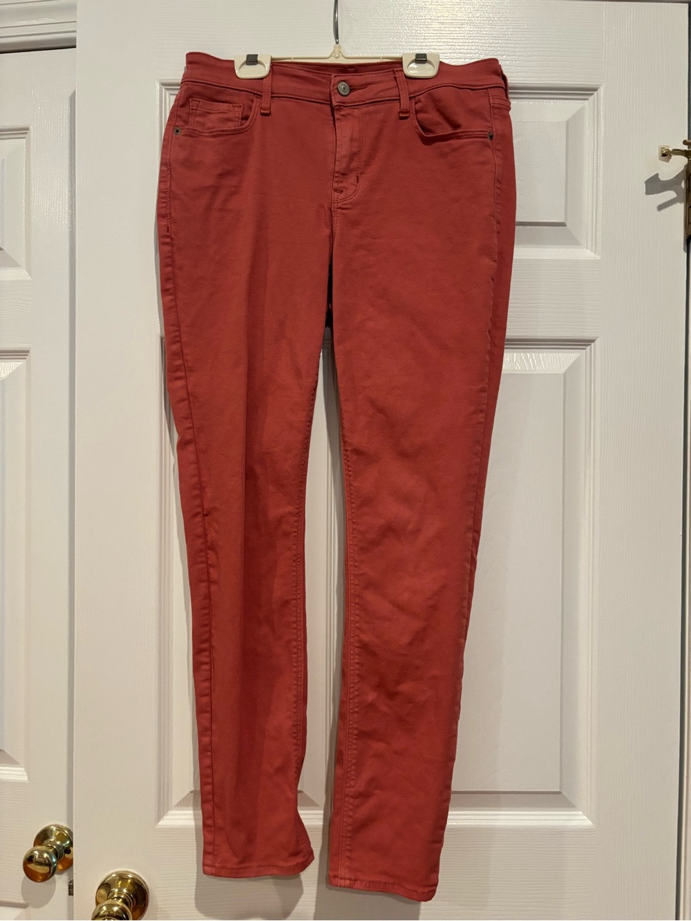 Old Navy Rockstar Super Skinny Jeans Desert Sun Rust Red Size 8